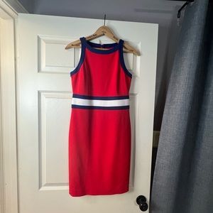Red white and blue Banana Republic mini dress.